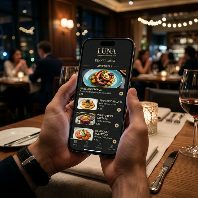 QR Code Menu Demo
